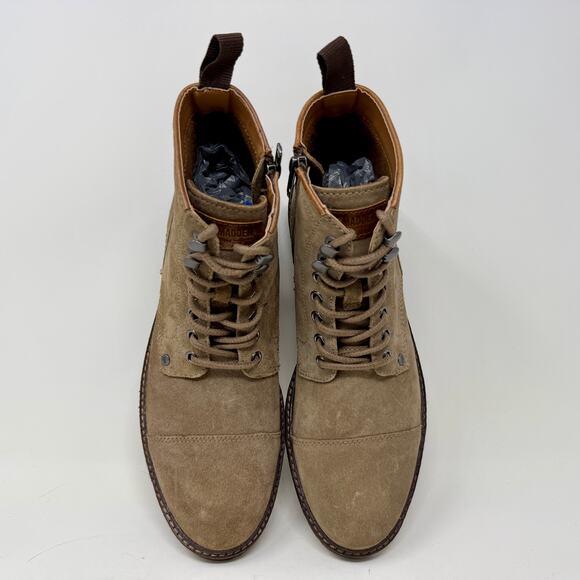 Steve Madden Ankle Boots Cap Toe Suede Brand New W/O Box Mens 9 Brown S-1539 main image 4